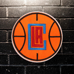 Parche de velcro / termoadhesivo bordado del equipo LAC de la NBA de Los Angeles Clippers